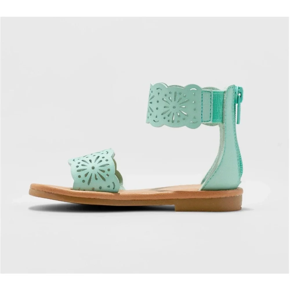 Cat & Jack‎ By Target Dara Sandals Toddler Girls Size 5 Gladiator Mint Green NEW